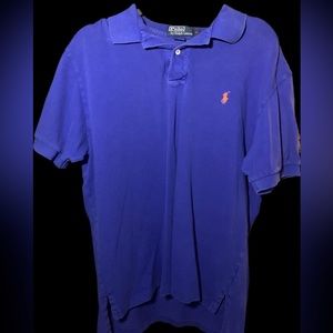Men’s size large polo Ralph Lauren dress shirt purple good condition